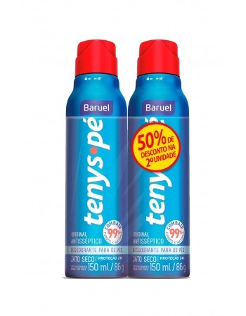 Baruel Tenys Pé Jato Seco Original DuoPac 50% 86g