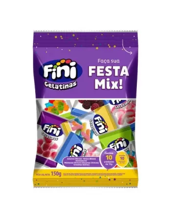 Fini Faça Festa Mix com 10 unidades de 15g cada