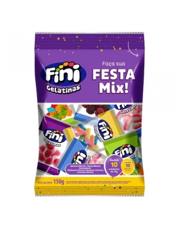 Fini Faça Festa Mix com 10 unidades de 15g cada