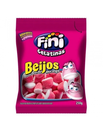 Fini Beijos de Morango 250g