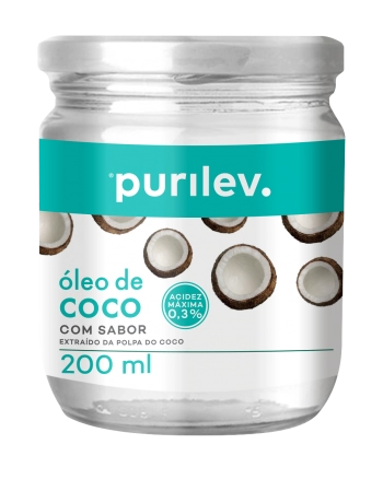 Purilev Óleo De Coco Com Sabor 200ml