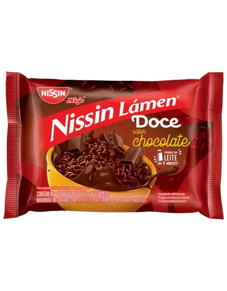 NISSIN LAMEN DOCE SABOR CHOCOLATE 55G (50)