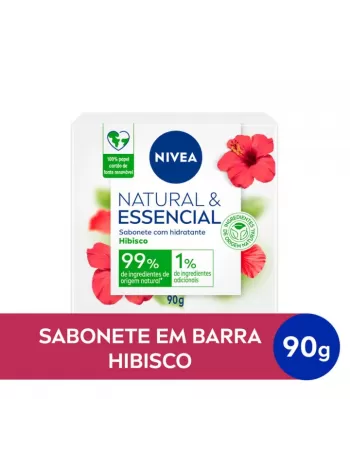Nivea Sabonete em Barra Natural e Essencial Hibisco 90g