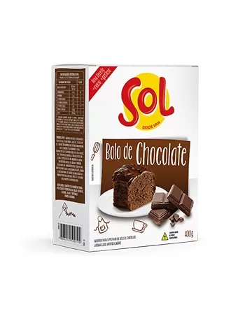 Mistura para Bolo Chocolate Sol 400g