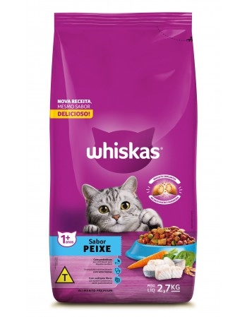 WHISKAS® Adulto Sabor Peixe 2,7 kg