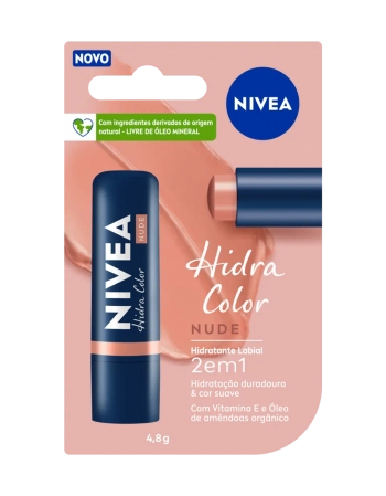 Nivea Hidratante Labial Color 2 em 1 Nude 4,8g