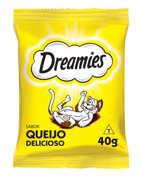 Petisco Dreamies Queijo Para Gatos Adultos 40g