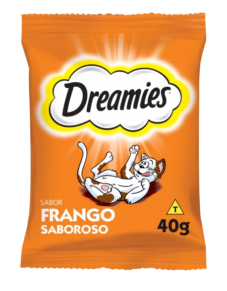 Petisco Dreamies Frango Para Gatos Adultos 40g