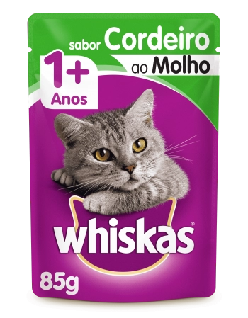 WHISKAS® Sachê Adulto Sabor Cordeiro ao Molho 85g