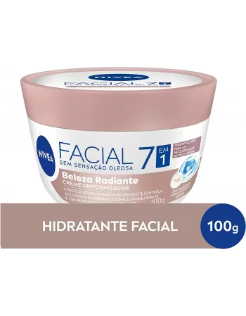 Nivea Hidratante Facial 7 em 1 Beleza Radiante 100g