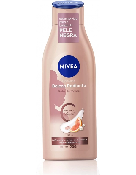 Nivea Hidratante Corporal Beleza Radiante Pele Uniforme 200ml