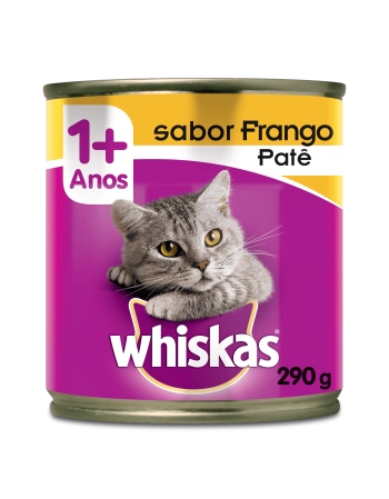 WHISKAS® Lata Patê Sabor Frango 290g