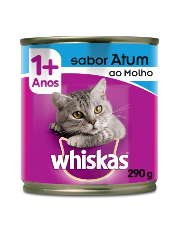 WHISKAS® Lata Patê Sabor Atum 290g