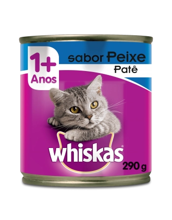 WHISKAS® Lata Patê Sabor Peixe 290g