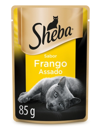 Ração Úmida Sheba Sachê para Gatos Adultos Sabor Frango Assado 85g