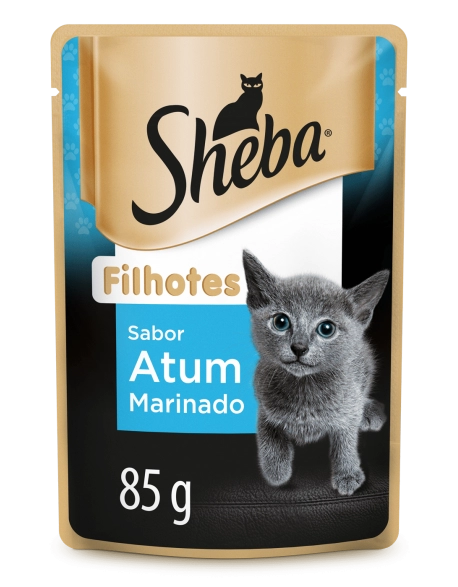 Ração Úmida Sheba Sachê para Gatos Filhotes Sabor Atum 85g