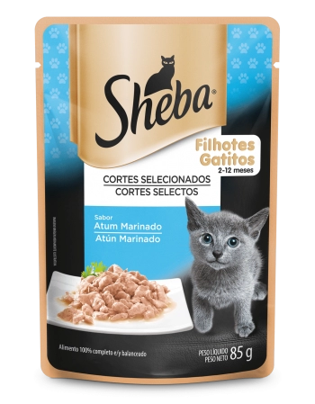 Ração Úmida Sheba Sachê para Gatos Filhotes Sabor Atum 85g