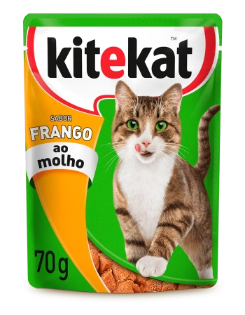 KITEKAT® Sachê Frango ao Molho para Gatos Adultos 70g