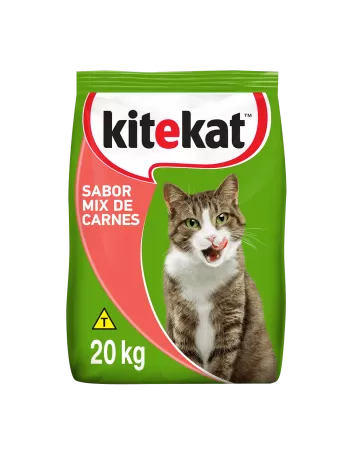 Ração Kitekat para Gatos Adultos Sabor Mix de Carnes 20kg