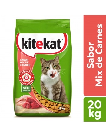 Ração Kitekat para Gatos Adultos Sabor Mix de Carnes 20kg