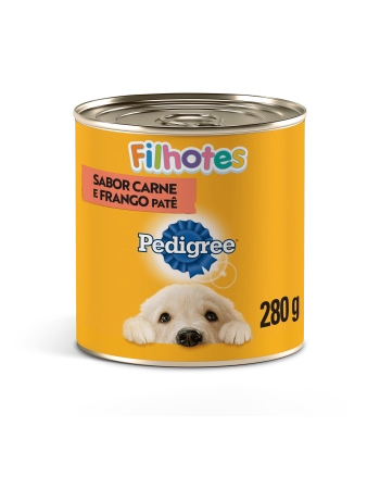 PEDIGREE® Lata Filhotes Patê Sabor Carne e Frango 280g