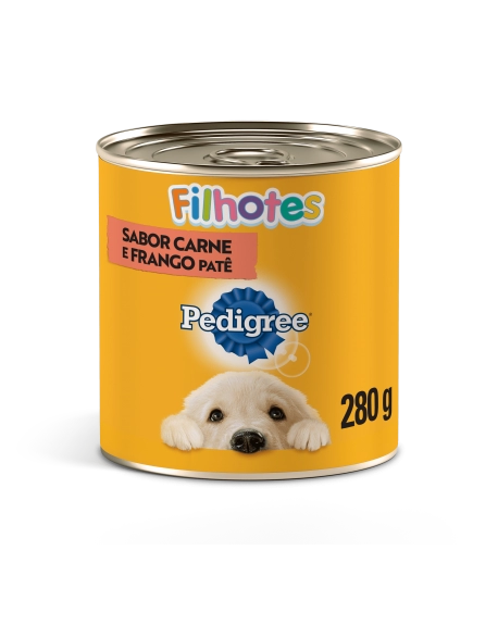 PEDIGREE® Lata Filhotes Patê Sabor Carne e Frango 280g