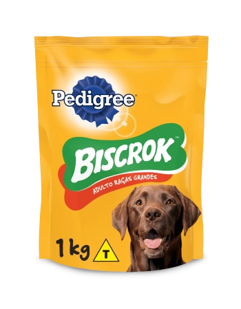Biscoito PEDIGREE® BISCROK® Adulto Raças Grandes 1kg
