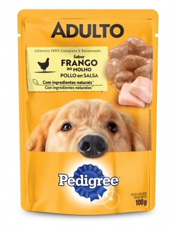 Sachê PEDIGREE® Adulto Sabor Frango ao Molho 100g