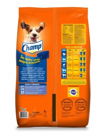 Champ Carne e Cereal 18kg