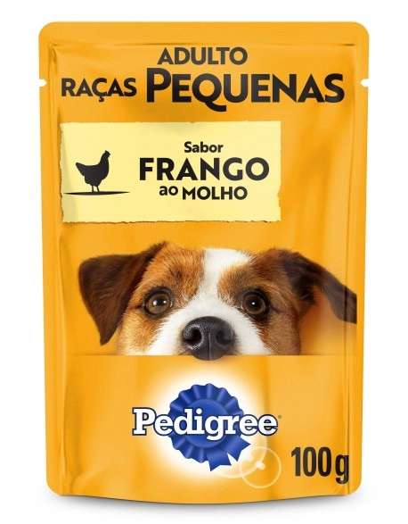 PEDIGREE® Sachê Adulto Raças Pequenas Sabor Frango ao Molho 100g