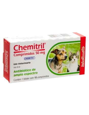 Antibiótico Chemitril® Comprimidos 50mg - 10 Comprimidos
