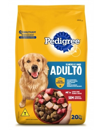 PEDIGREE® Adulto Carne, Frango e Cereais 20kg