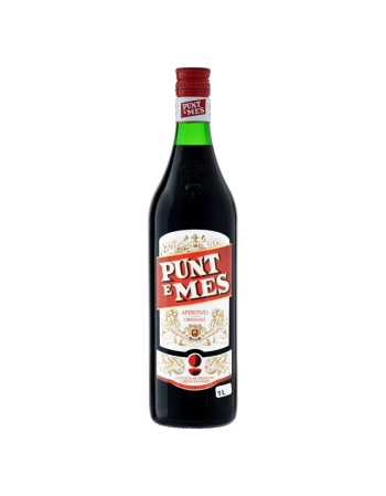 Vinho Tinto Composto Vermute Doce Carpano Punt e Mes Garrafa 1L