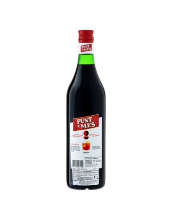 Vinho Tinto Composto Vermute Doce Carpano Punt e Mes Garrafa 1L