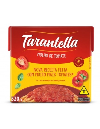 Tarantella Molho de Tomate Tradicional 520g