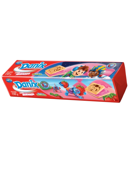 Danix Recheado Morango 130g