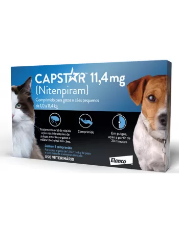 Capstar™ antipulgas para cães e gatos 11mg