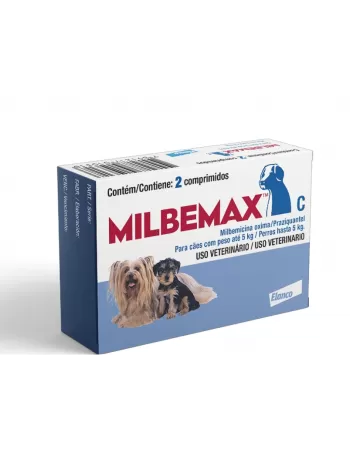 MilbemaxTM C vermífugo para cães até 5kg