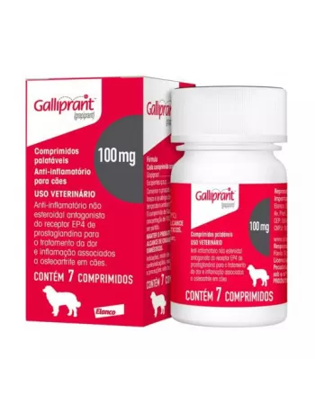 Galliprant™ Tratamento da dor e inflamação associados à OA canina 100mg com 7 Comprimidos