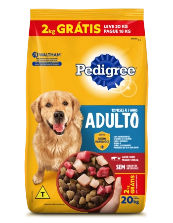 PED. CARNE, FRANGO E CEREAIS L20 P18KG BONUS BAG