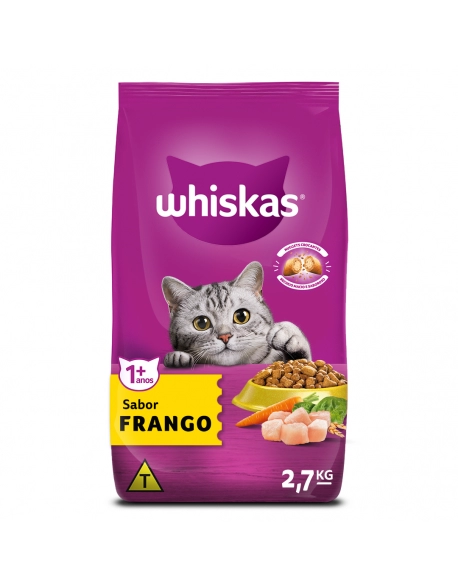 WHISKAS® Adulto Sabor Frango 2,7kg