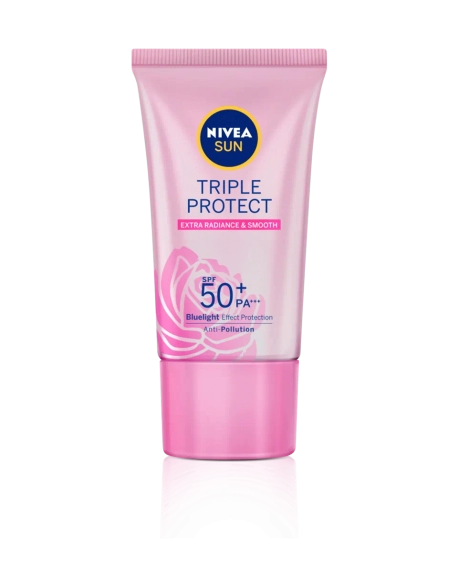 Nivea Protetor Solar Facial Sun Triple Protect & Pele Radiante FPS 50 40g