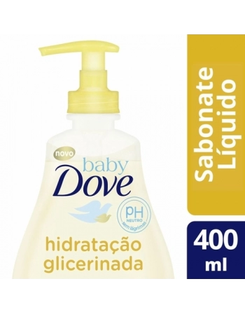 Dove Baby Sabonete Líquido Glicerina Cabeça aos Pés 400ml