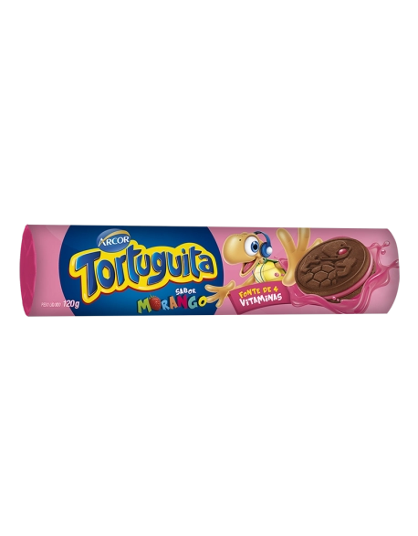 Tortuguita Biscoito Recheado Morango 120g